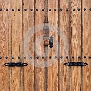 Wooden door-square