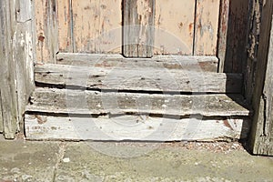 Wooden door threshold