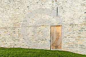 Wooden Doors on Old Walls