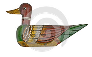 Wooden duck decoy