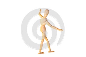 Wooden dummy in the balance