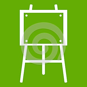 Wooden easel icon green