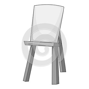 Wooden easel icon monochrome