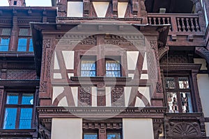 Wooden elements in the architecture of Peles castle in Romania