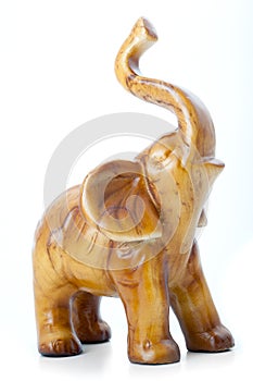 Wooden elephant photo