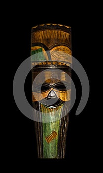 Wooden ethnic tribal mask. South Africa. Craftsmanship. photo
