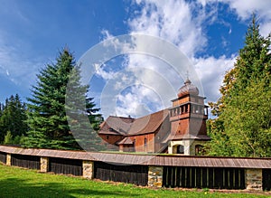 Wooden evangelical articular church of the Svaty Kriz(Holy Cross), is one of the largest wooden churches in Europe.