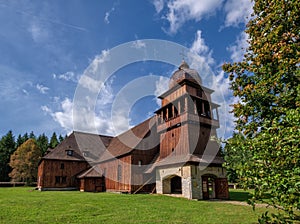 Wooden evangelical articular church of the Svaty Kriz(Holy Cross), is one of the largest wooden churches in Europe.