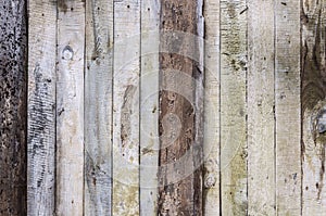Wooden faded color plank old cracked gray wall surface wallpaper background backdrop