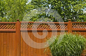 Wooden fence