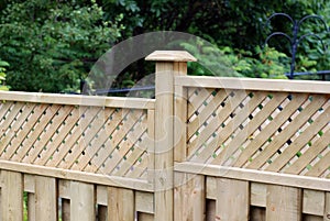 Wooden fence photo