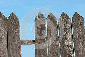 Wooden fence