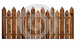 Wooden fence