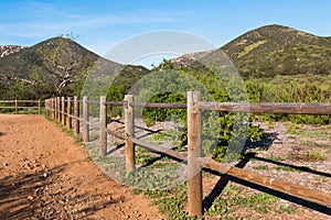 Wooden Fence Along Iron Mountain Trail