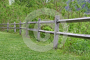 Wooden fence