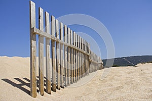 Wooden fence in Cadiz