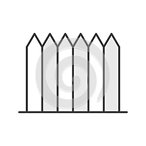 Wooden fence color icon