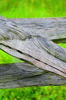 Wooden fence crosshatch