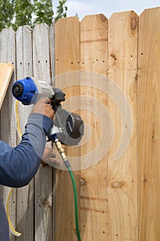 Wooden fence fixing