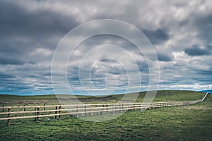 Wooden fence in Ireland