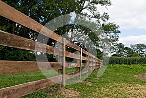 Wooden Fence Row