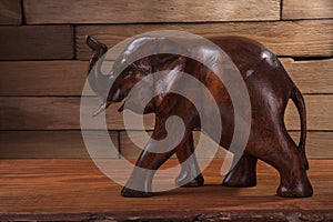 Wooden figuire of elephant