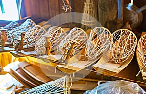 Wooden fishermen, Inle Lake, Myanmar