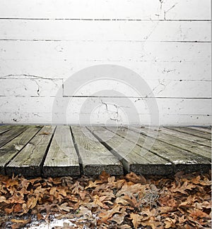 Wooden floor or boardwalk