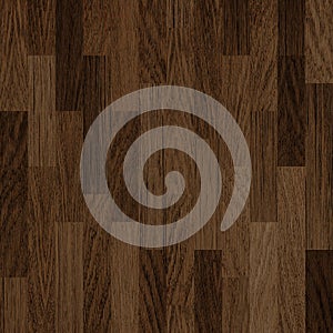Wooden floor dark brown parquet background