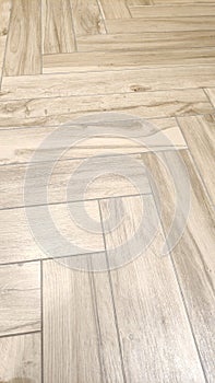 Wooden floor tiles natural looking