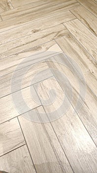 Wooden floor tiles natural looking