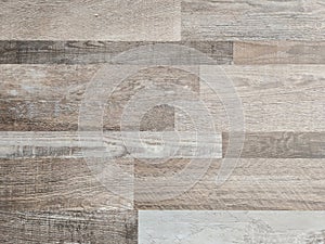 Wooden flooring texture background, Top view of smooth brown laminate wood floor