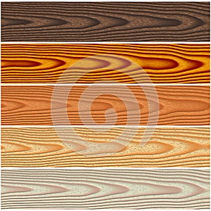 Wooden floorings set