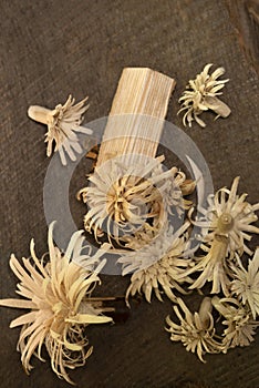 Wooden flowers