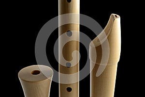 Wooden flute photo