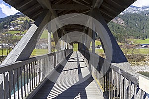 Wooden foot bridge