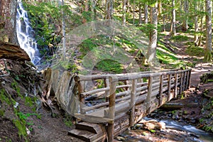 Wooden Foot Bridge by Ramona Falls