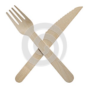 wooden fork and knife