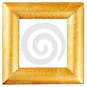 Wooden frame painted with gold