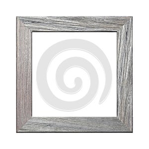 Wooden frame Picture isolated on white background.