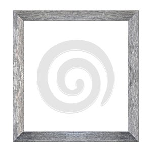 Wooden frame Picture isolated on white.