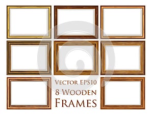 Wooden frame set.