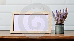 Wooden Frame With Words And Glass Vase - Oshare Kei Pop Culture References