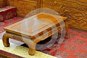 Wooden furniture in oriental style