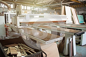 Wooden furniture production.
