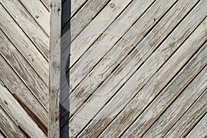 Wooden garage door detail