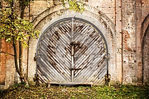 Wooden garage doors