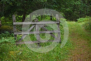 Wooden gate