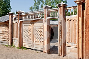 Wooden gate