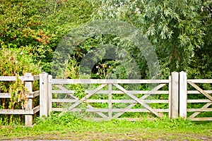 Wooden gate